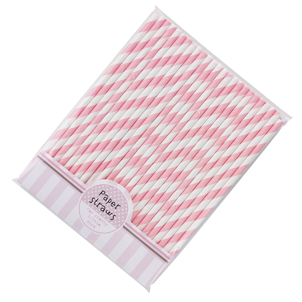 30Pcs Colorful Paper Striped S - Paper Straw Color ulasan dan harga