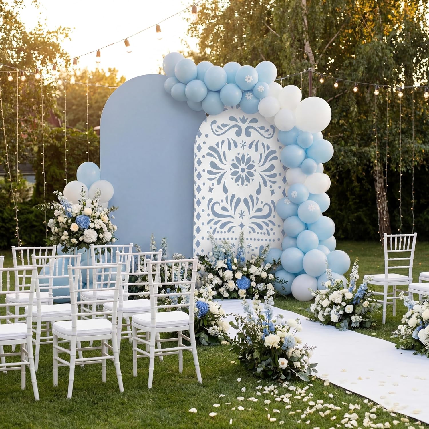 Custom 2-sided Mexico Cielito  - Dessert Table Backdrop ulasan dan harga