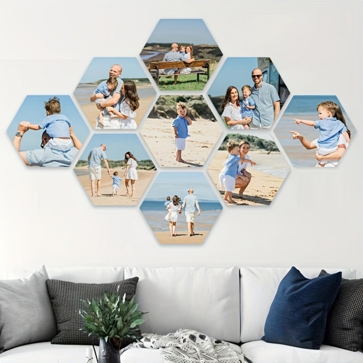 Custom Wall Decor — Modern Hex - Eve Party ulasan dan harga