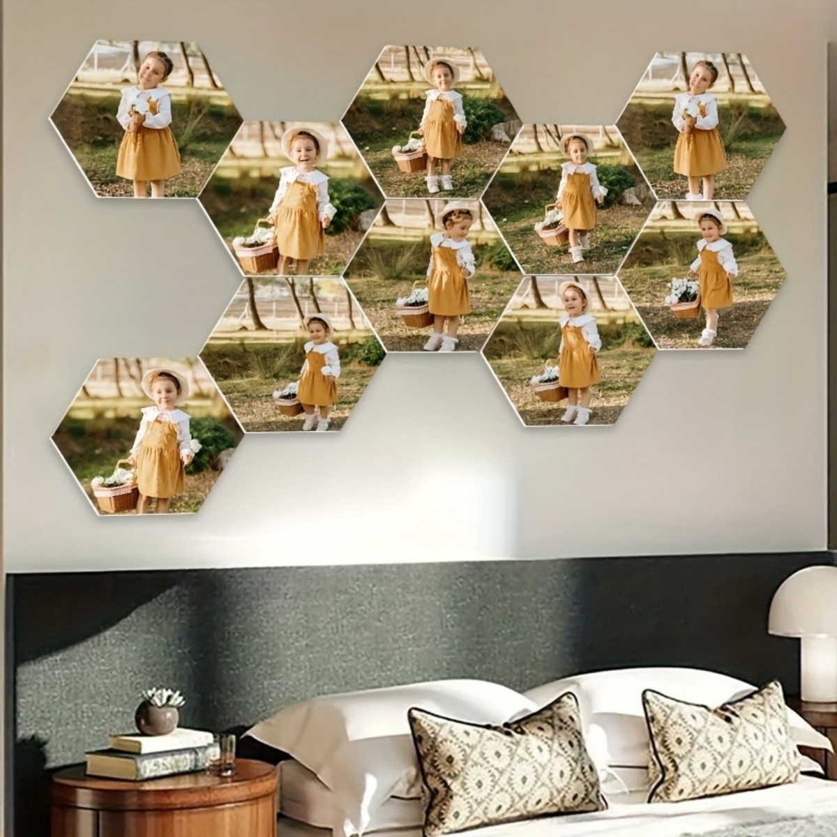 Custom Wall Decor — Modern Hex - Eve Party ulasan dan harga