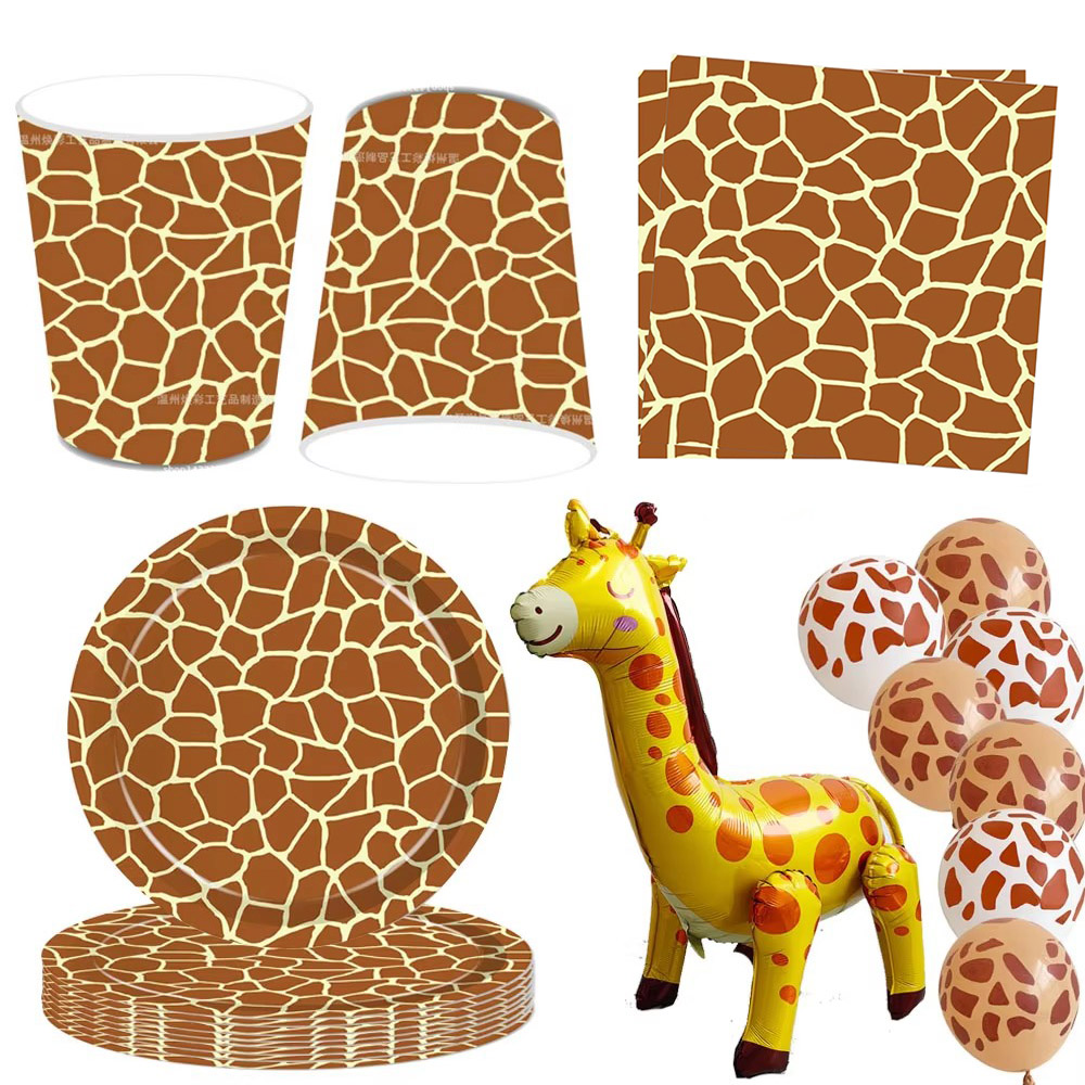 Giraffe Themed Party Supplies  - Table Cloth Disposable ulasan dan harga