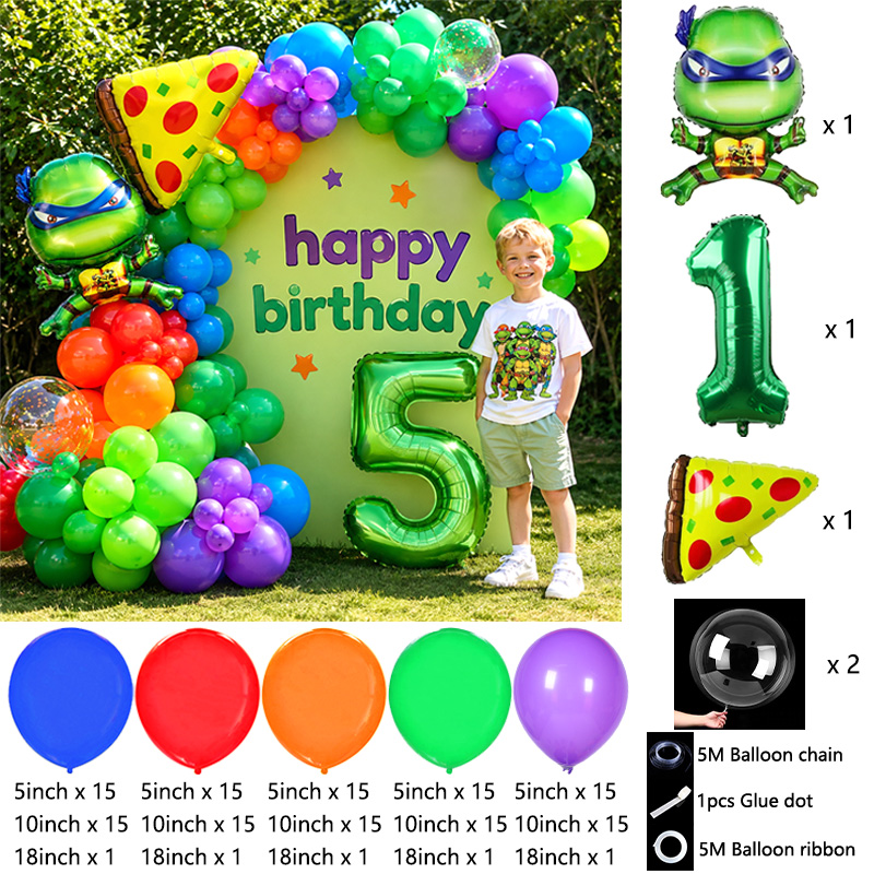 Kids Party Ninja Turtles Ballo - Balloon Arch Kit ulasan dan harga