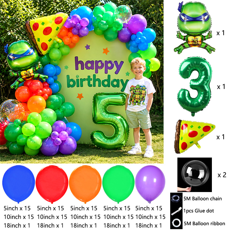Kids Party Ninja Turtles Ballo - Balloon Arch Kit ulasan dan harga
