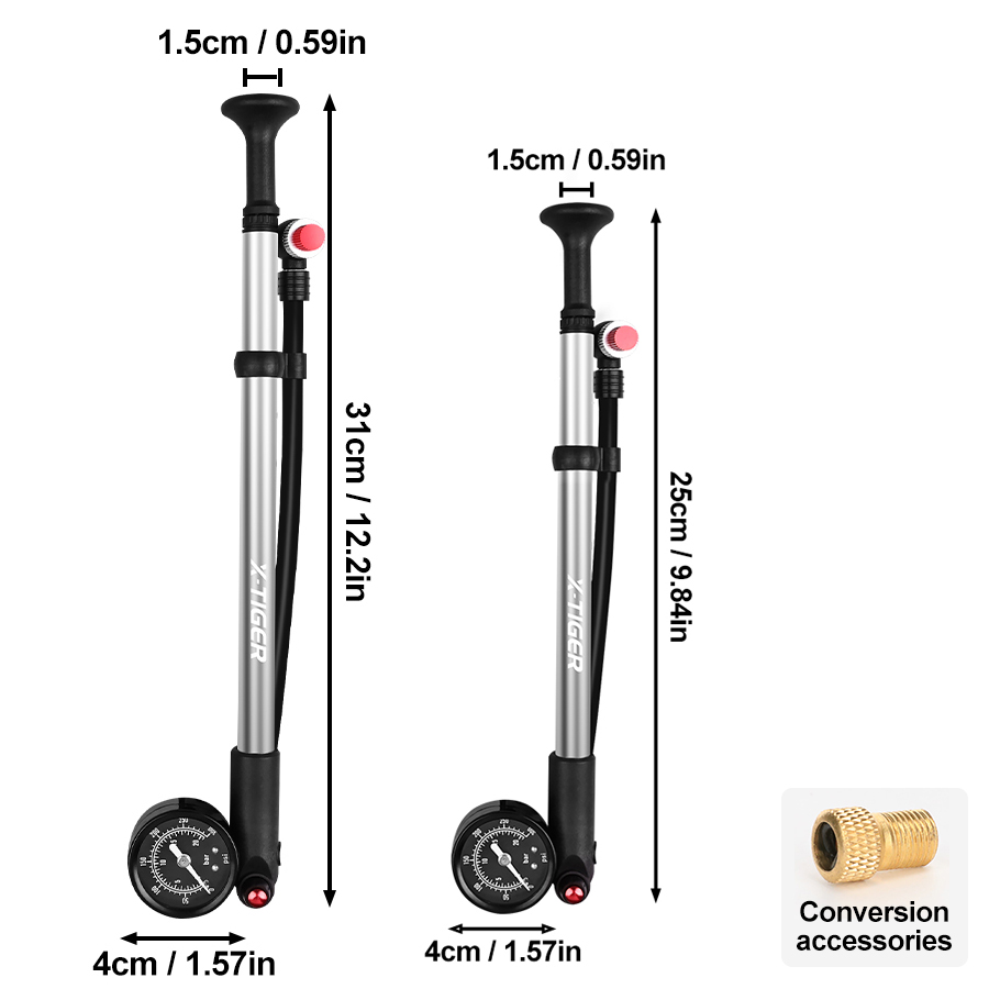 X-TIGER 300PSI Bicycle Pump T- - Balloon Pump Hand ulasan dan harga