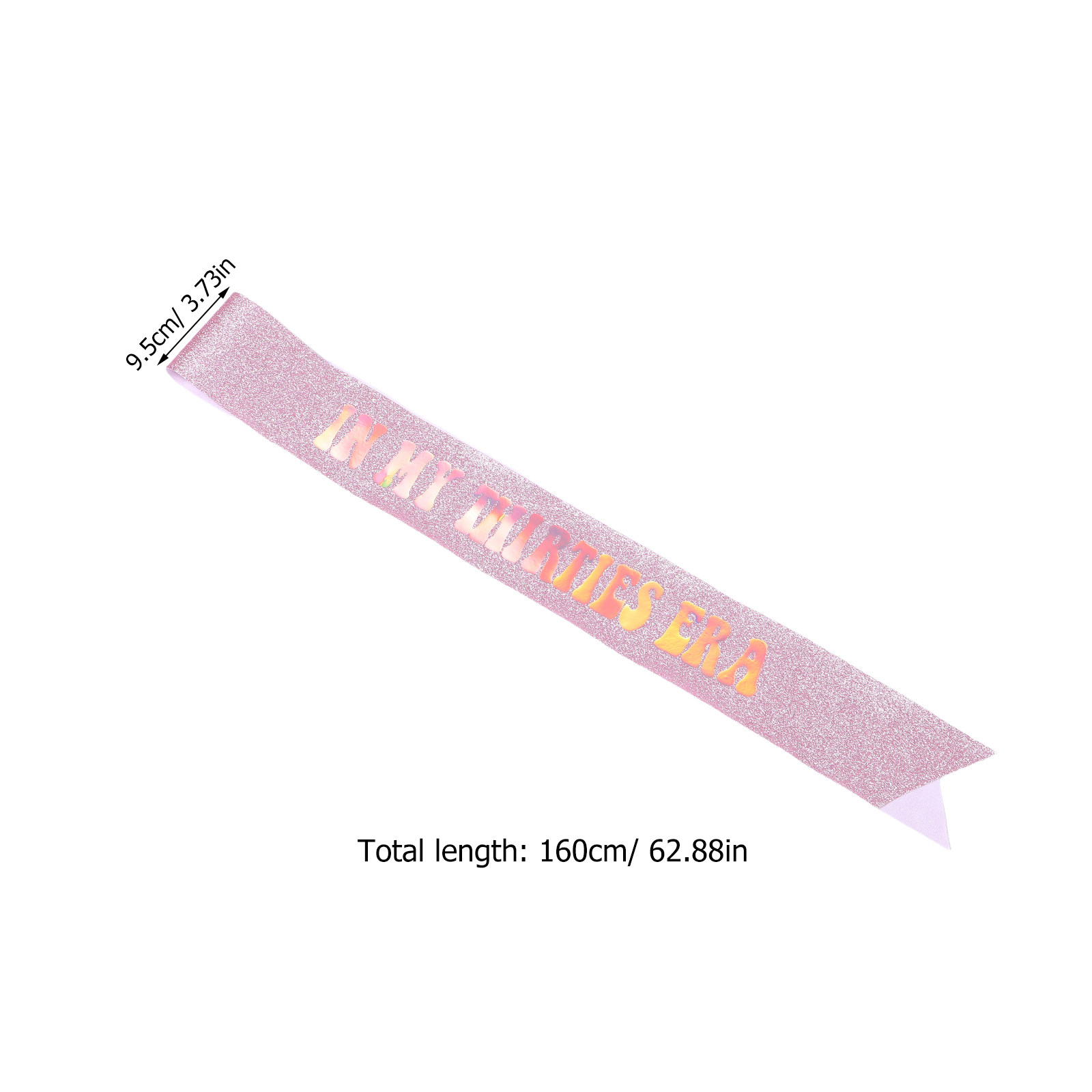 Iridescent Glitter Birthday Sa - Birthday Sash Glitter ulasan dan harga