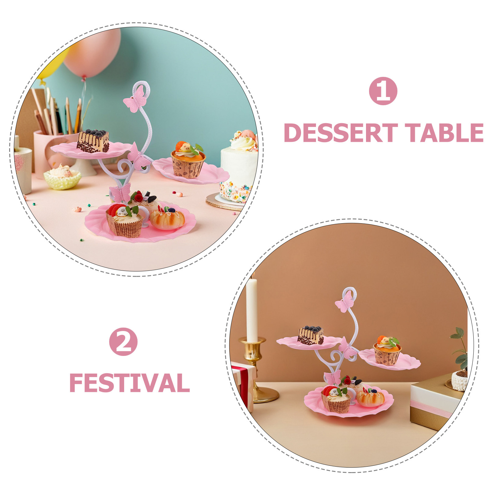 3 Tier Cake Display Stand Eleg - Cupcake Stand Tier ulasan dan harga